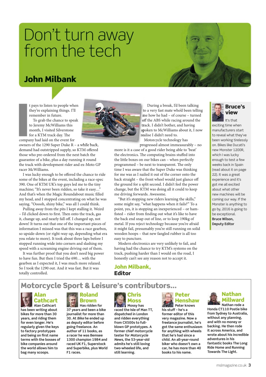Motorcycle Sport & Leisure Preview Pages
