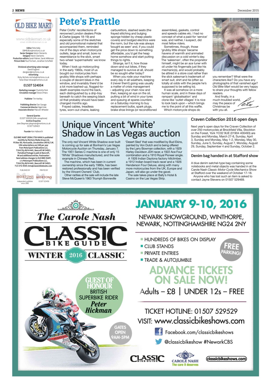 Old Bike Mart Preview Pages