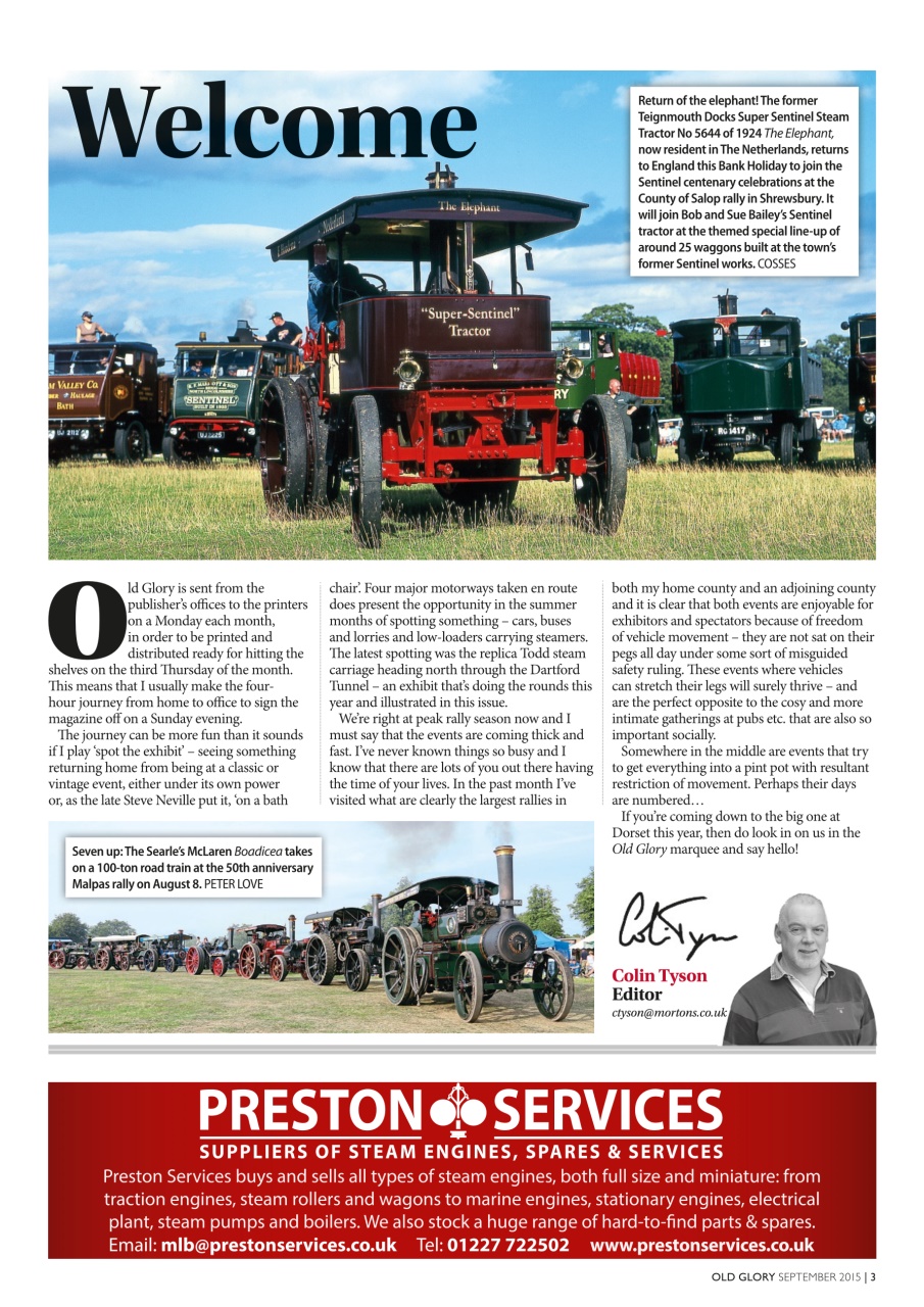 Old Glory Magazine Preview Pages