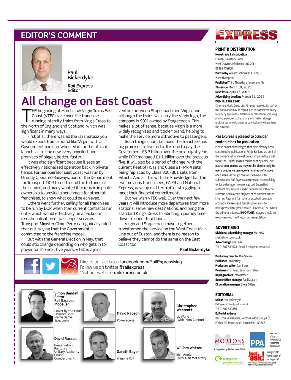 Rail Express Preview Pages