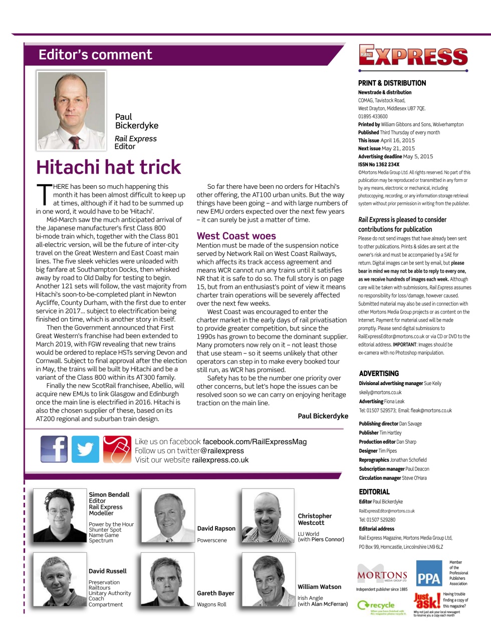 Rail Express Preview Pages