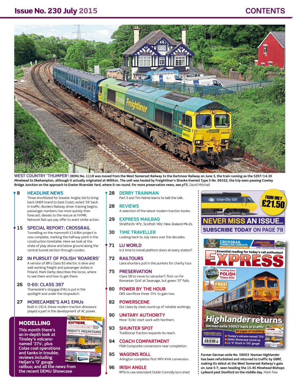 Rail Express Preview Pages