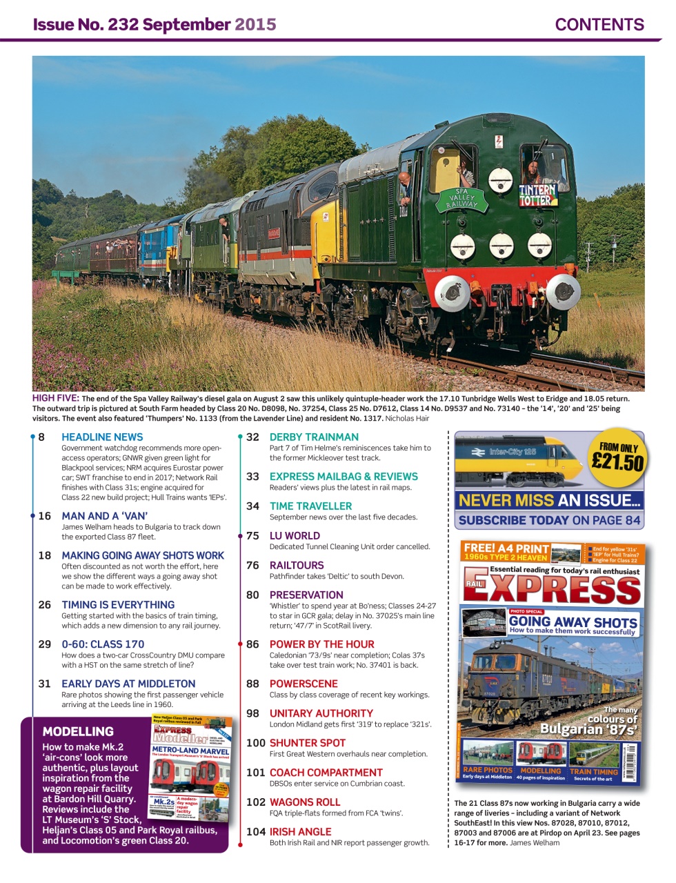 Rail Express Preview Pages
