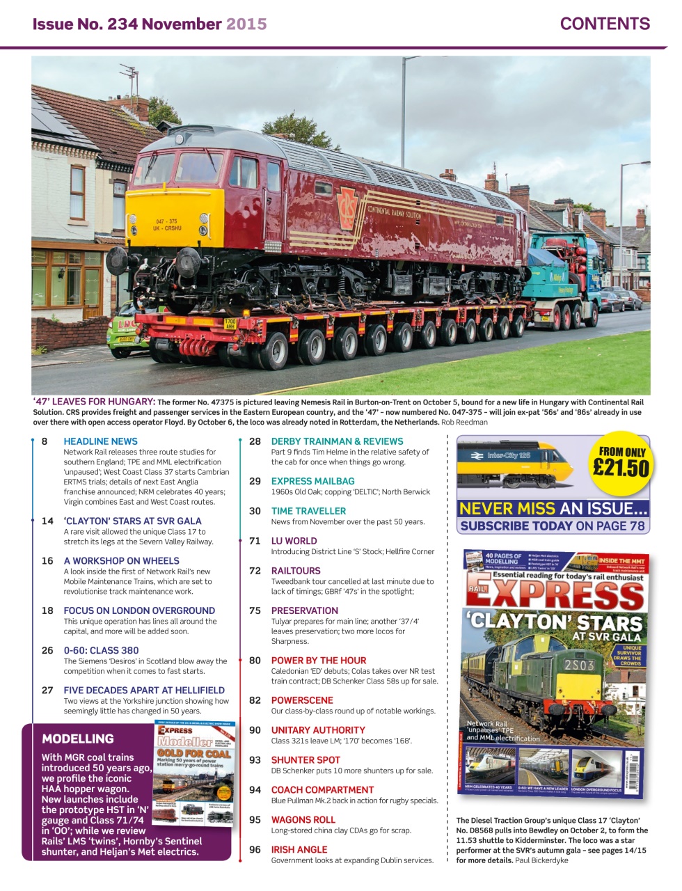 Rail Express Preview Pages