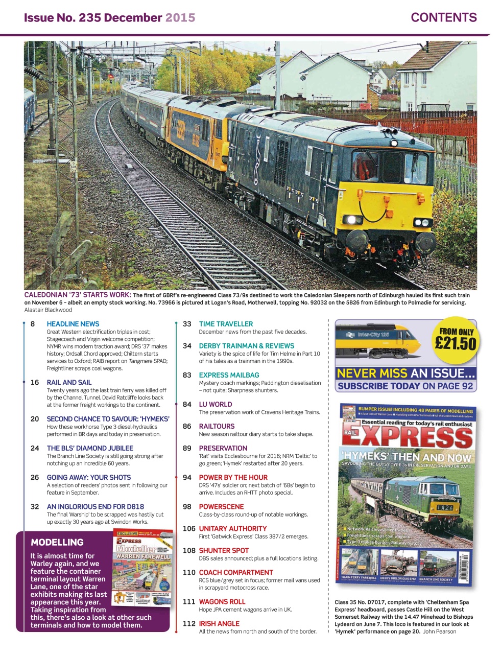 Rail Express Preview Pages