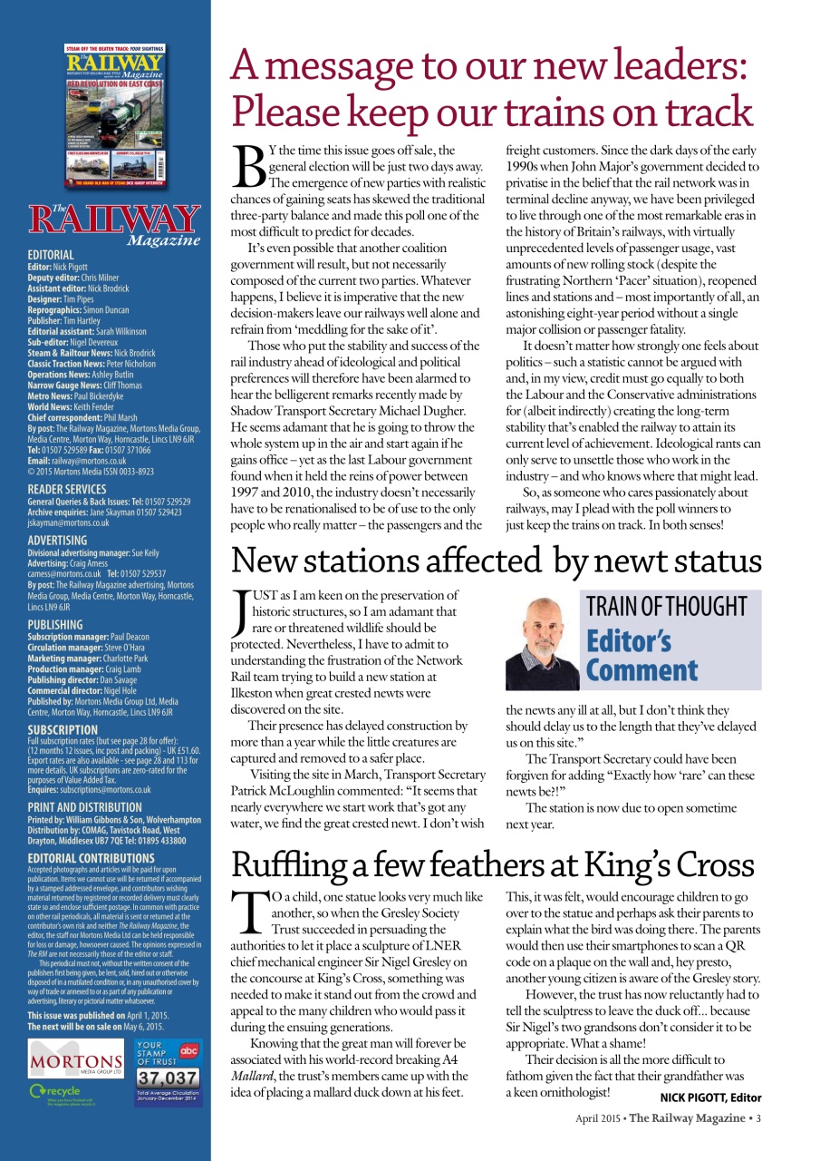 Railway Magazine Preview Pages