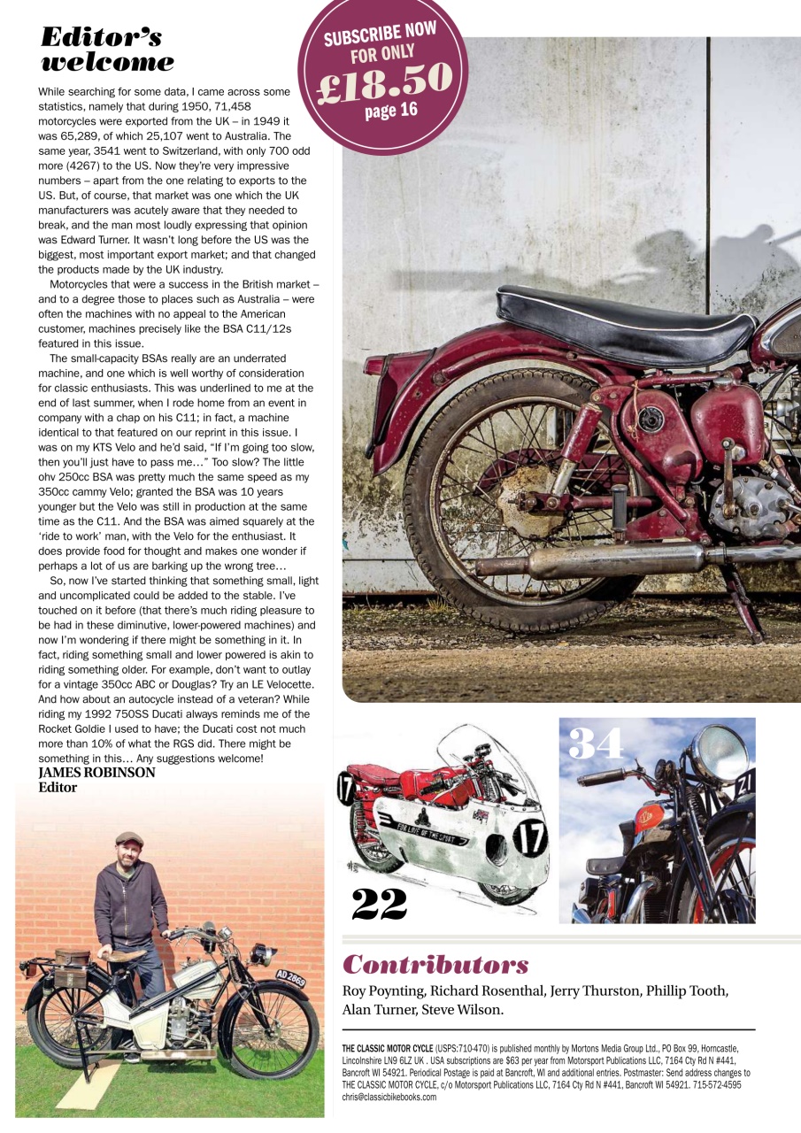 The Classic MotorCycle Preview Pages