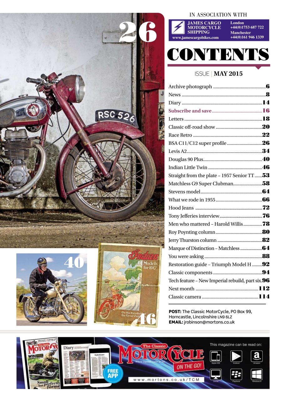 The Classic MotorCycle Preview Pages