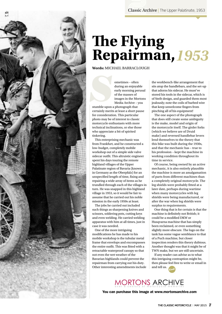 The Classic MotorCycle Preview Pages
