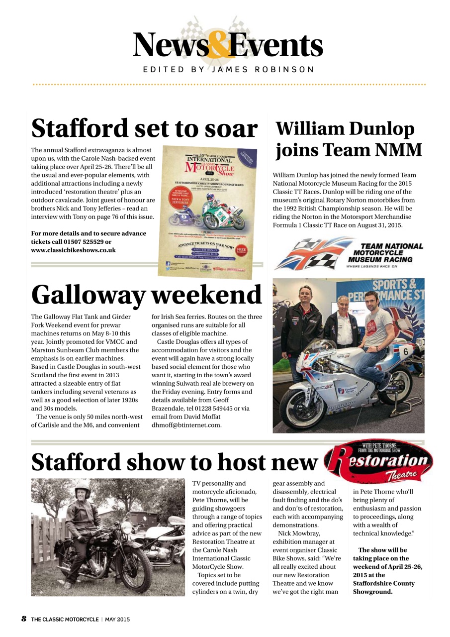 The Classic MotorCycle Preview Pages