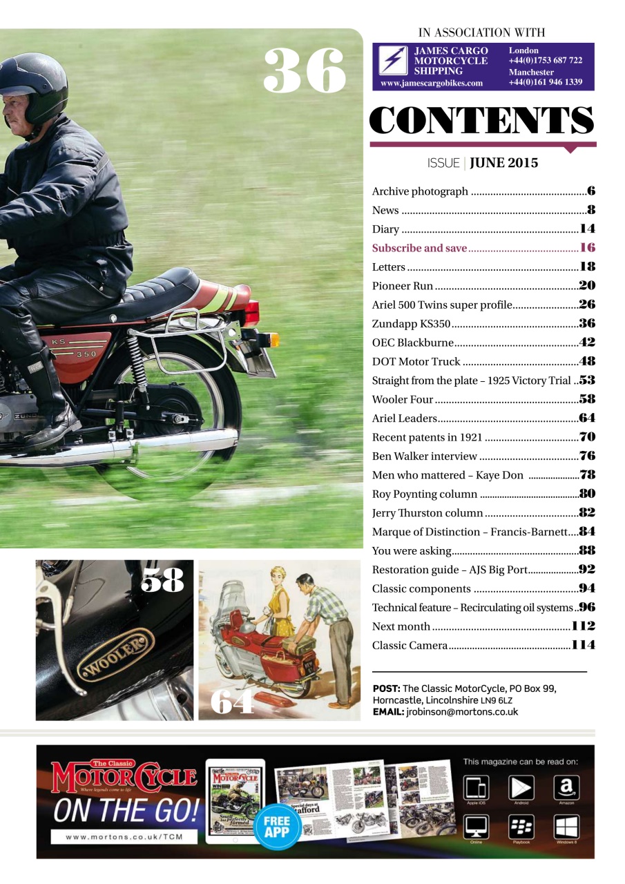 The Classic MotorCycle Preview Pages