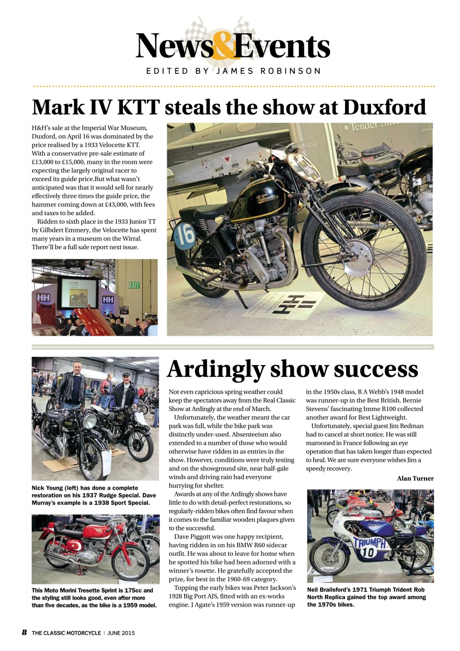 The Classic MotorCycle Preview Pages