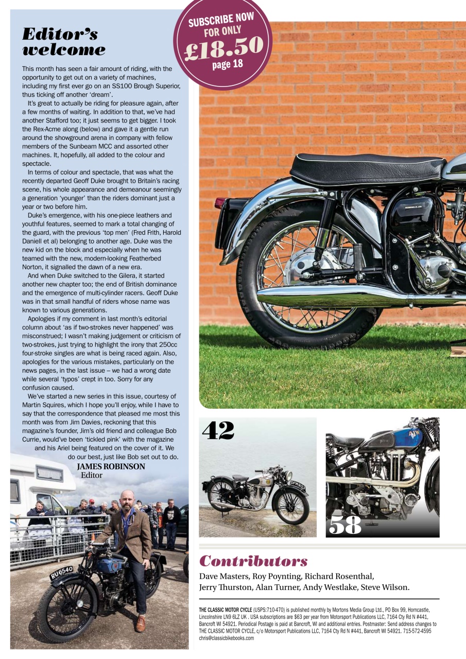 The Classic MotorCycle Preview Pages