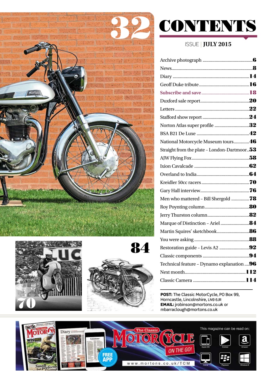 The Classic MotorCycle Preview Pages