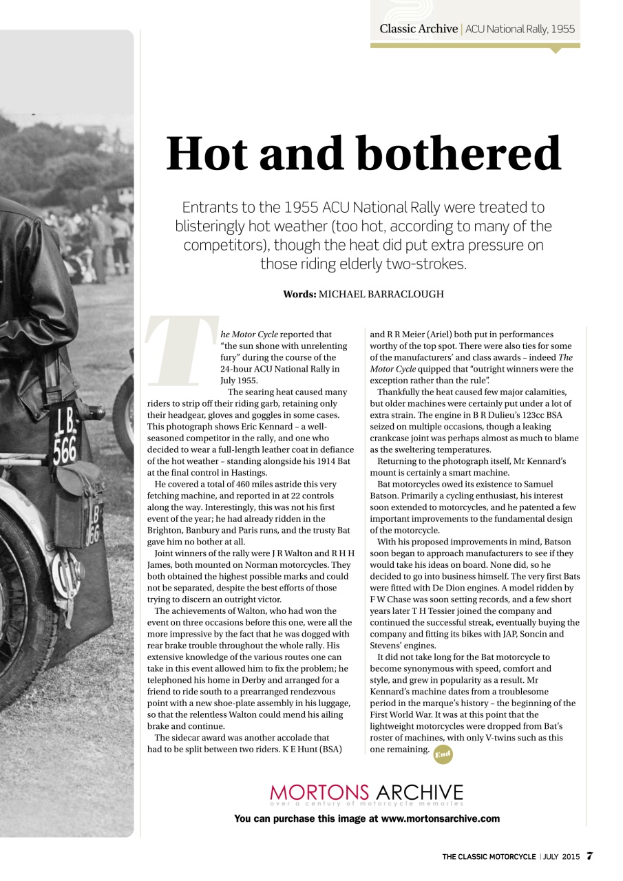 The Classic MotorCycle Preview Pages