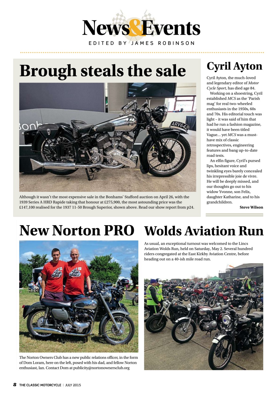 The Classic MotorCycle Preview Pages