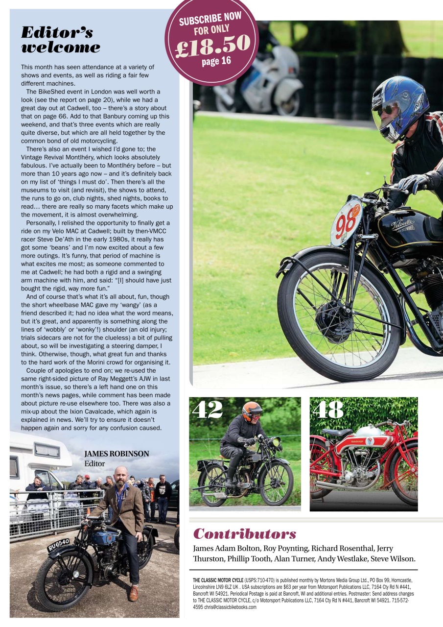 The Classic MotorCycle Preview Pages
