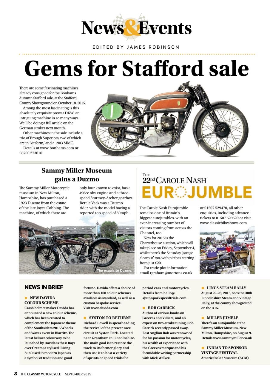 The Classic MotorCycle Preview Pages