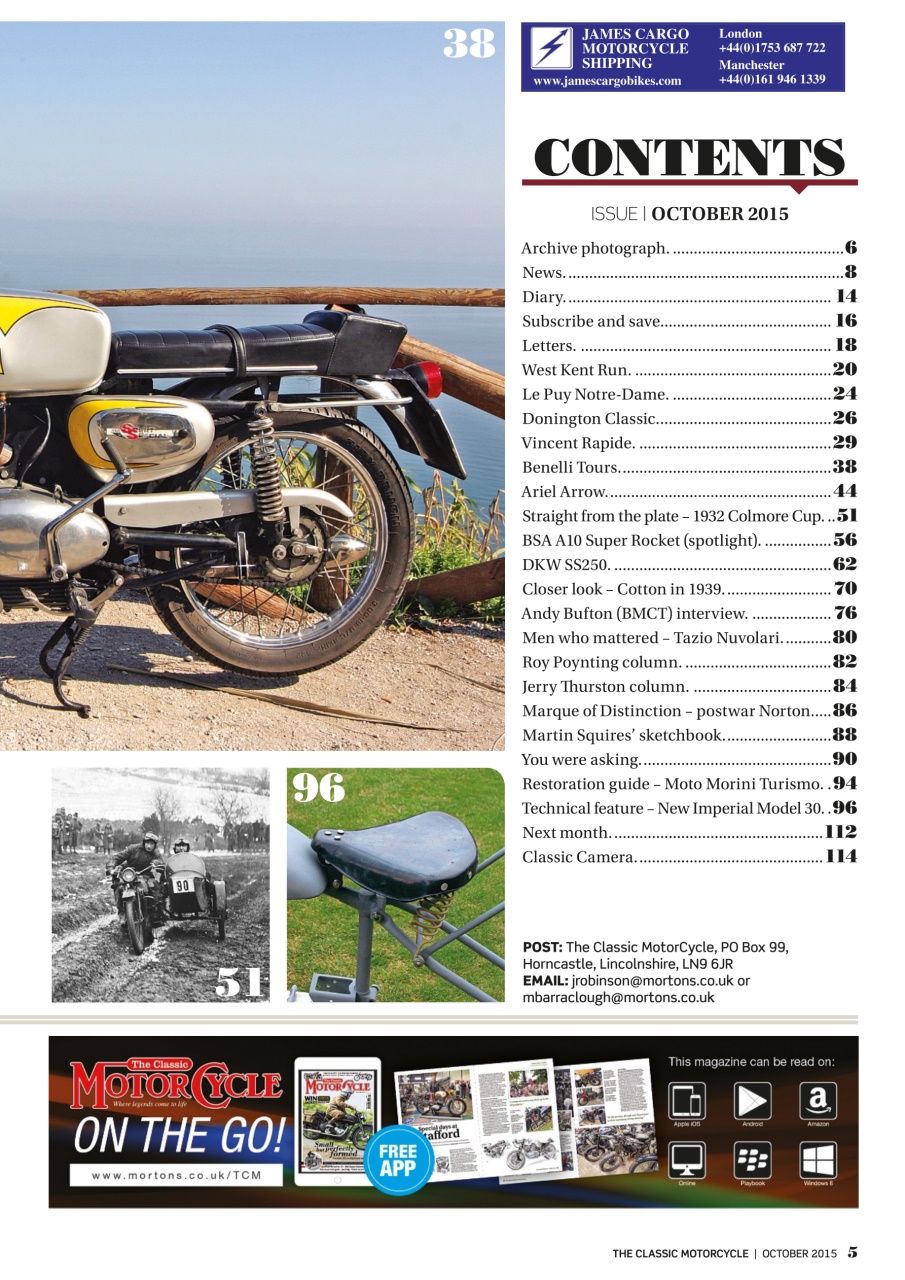 The Classic MotorCycle Preview Pages