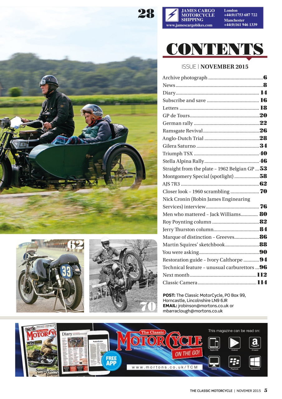 The Classic MotorCycle Preview Pages