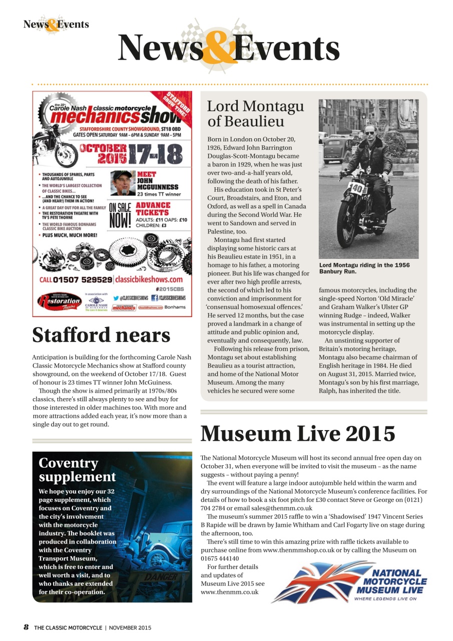 The Classic MotorCycle Preview Pages
