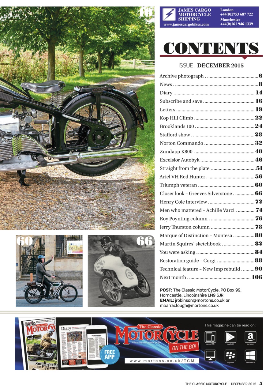 The Classic MotorCycle Preview Pages