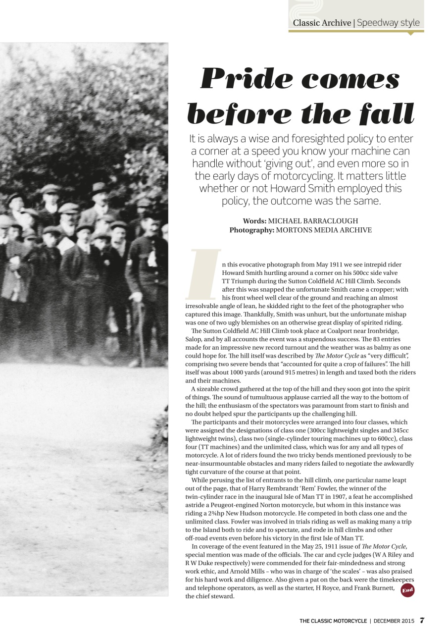 The Classic MotorCycle Preview Pages