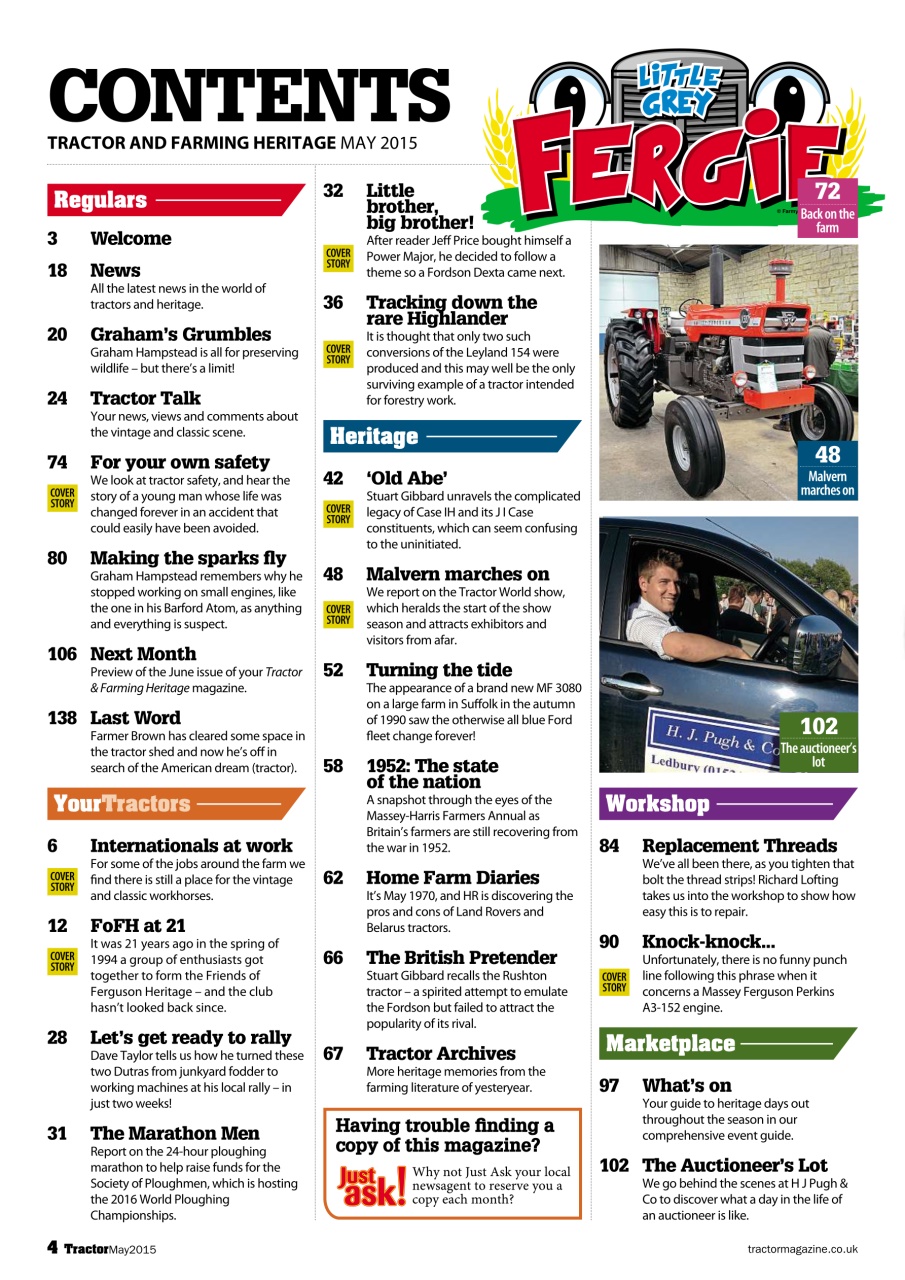 Tractor & Farming Heritage Magazine Preview Pages