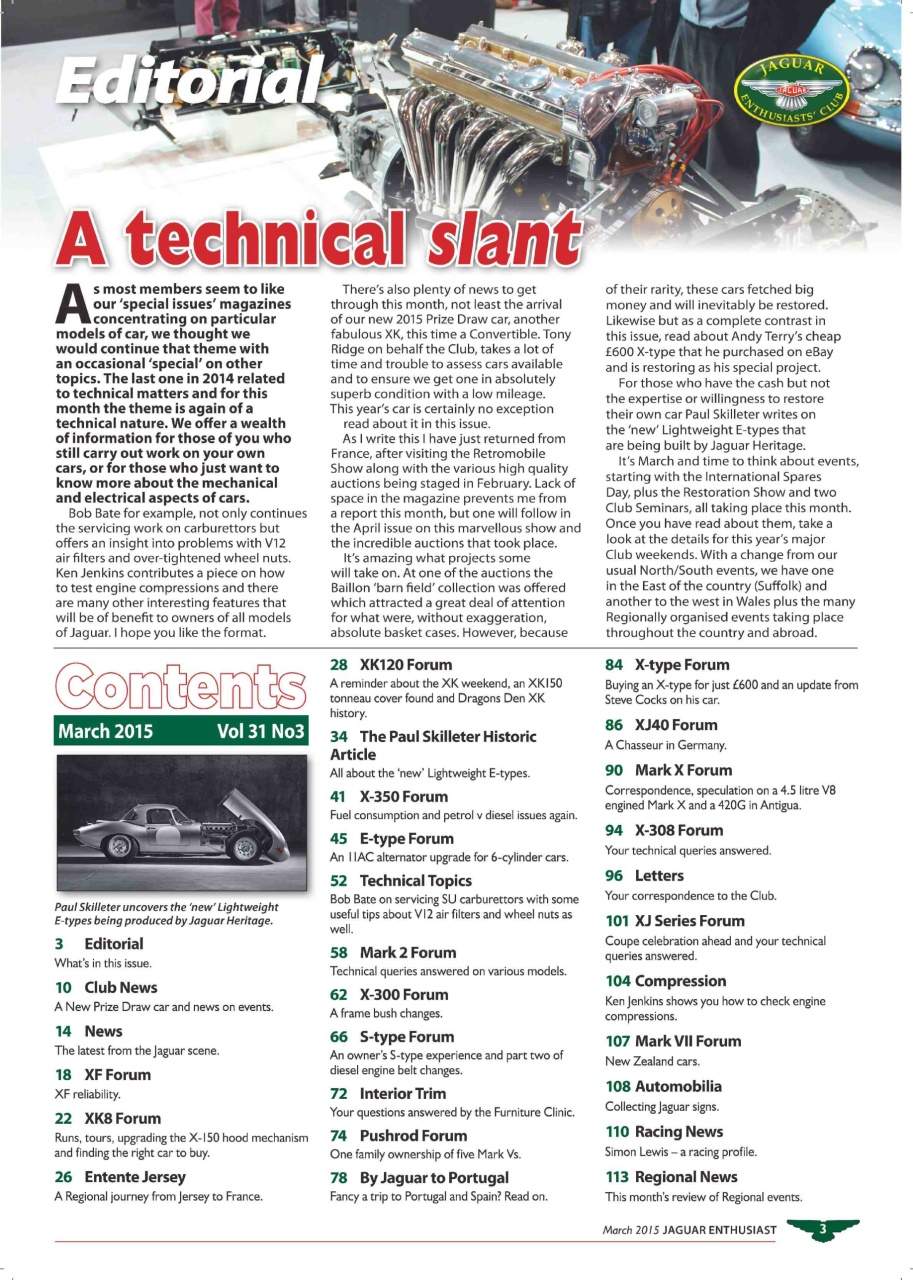 Jaguar Enthusiast Preview Pages