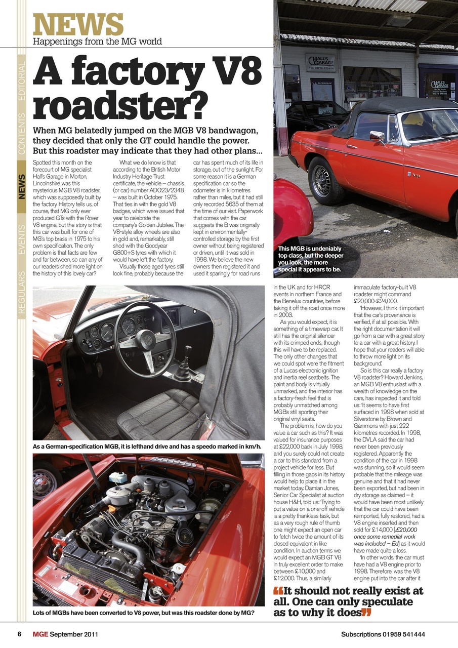 MG Enthusiast Preview Pages