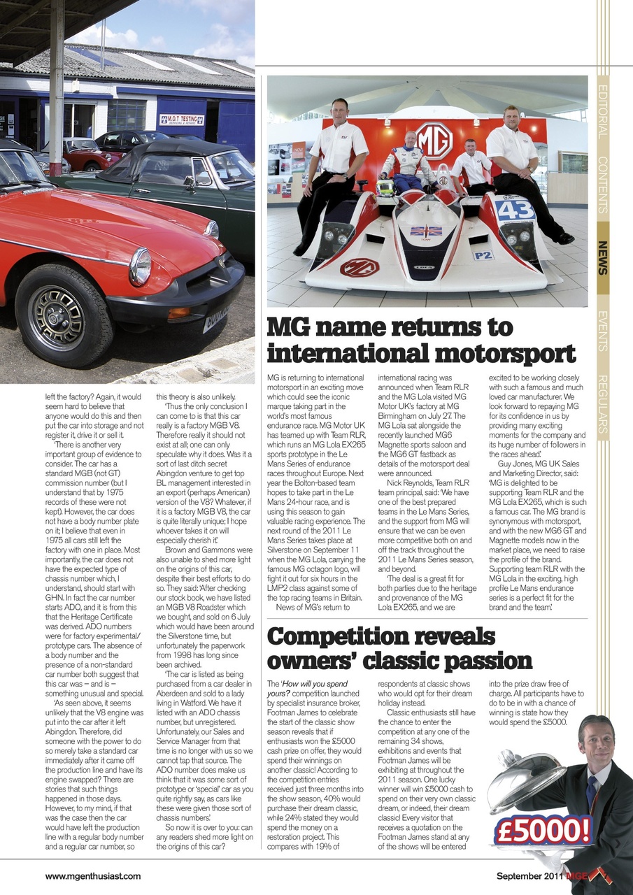 MG Enthusiast Preview Pages