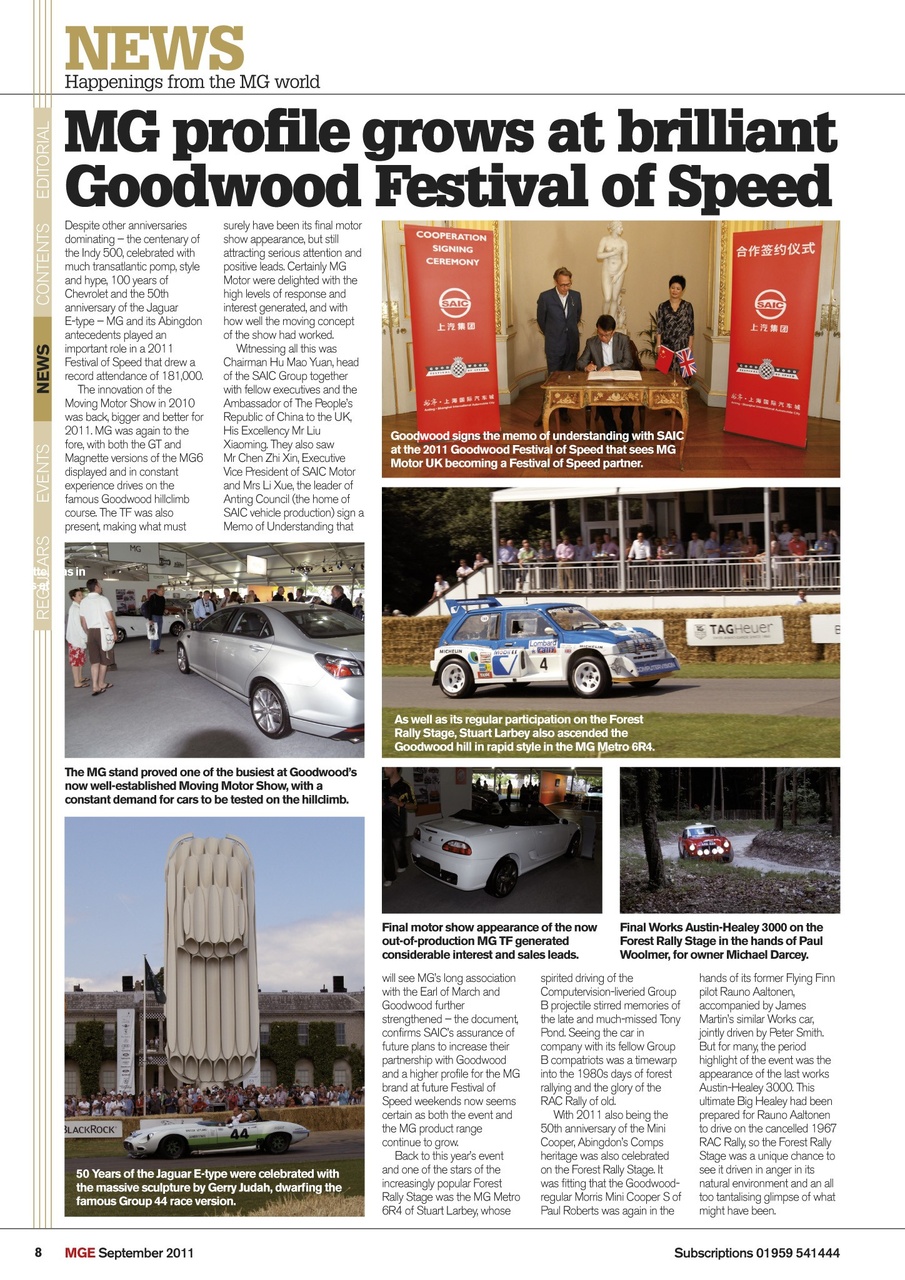 MG Enthusiast Preview Pages