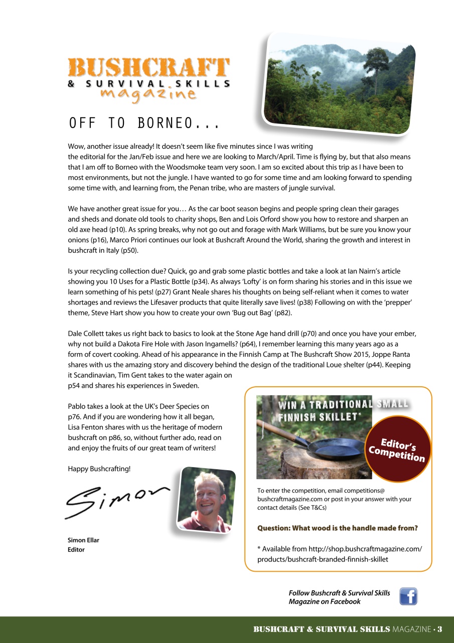 Bushcraft & Survival Skills Magazine Preview Pages