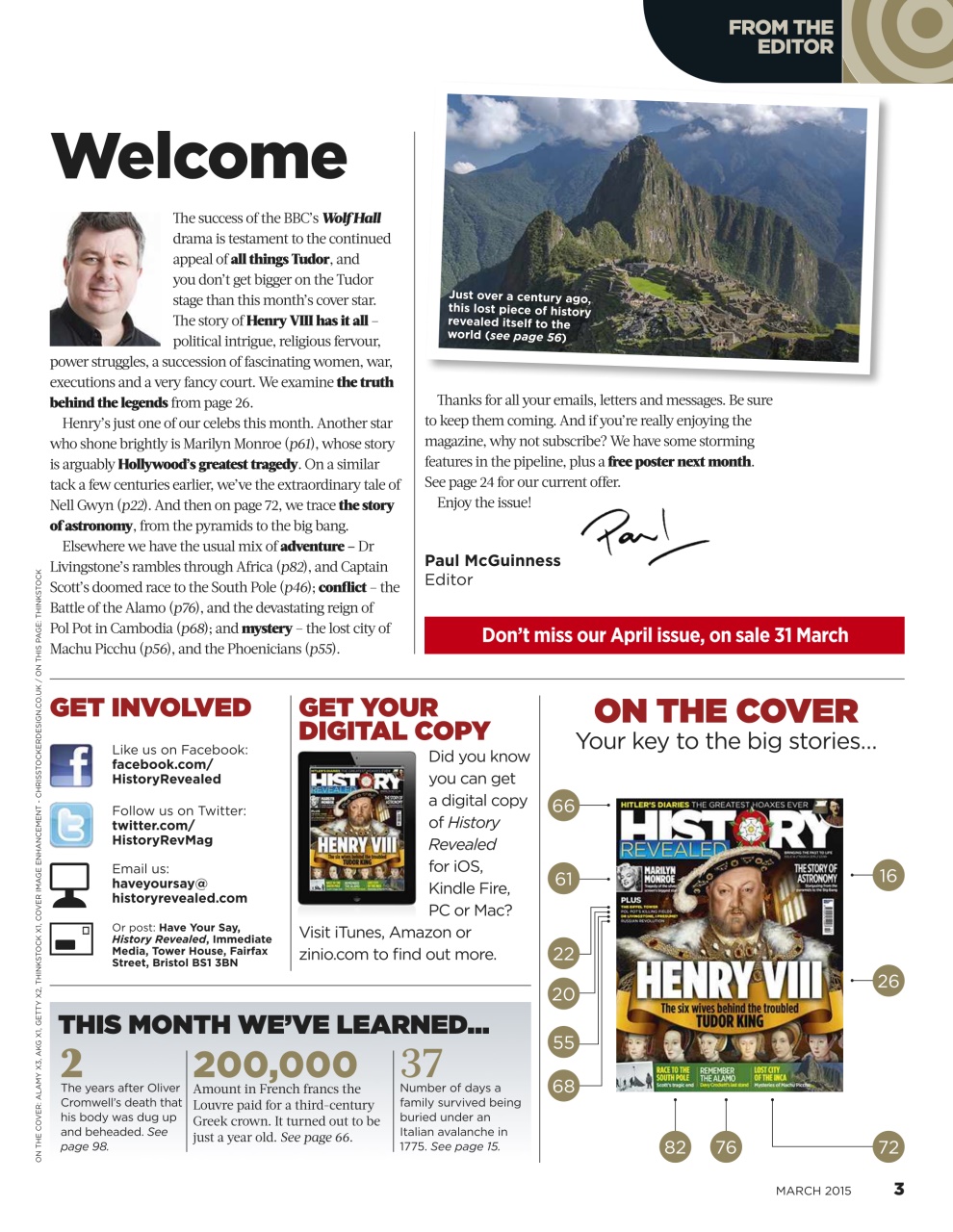 BBC History Revealed Magazine Preview Pages