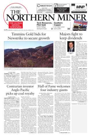 The Northern Miner issue Vol. 101 No. 2