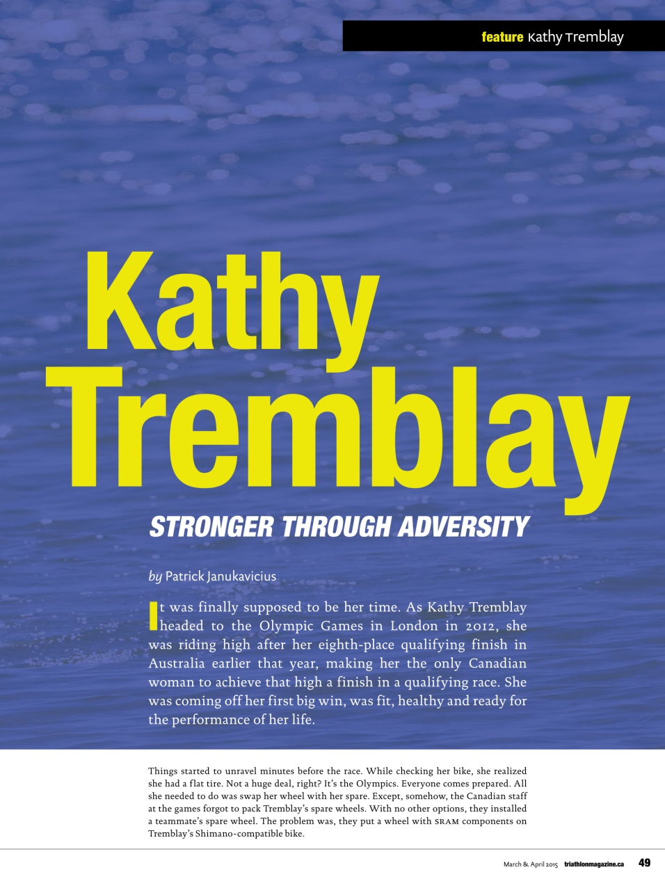 Triathlon Magazine Canada Preview Pages
