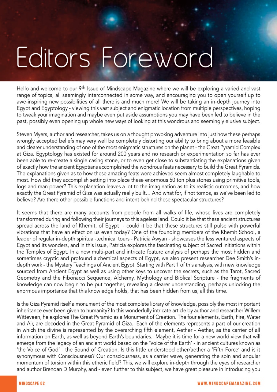 Mindscape Magazine Preview Pages