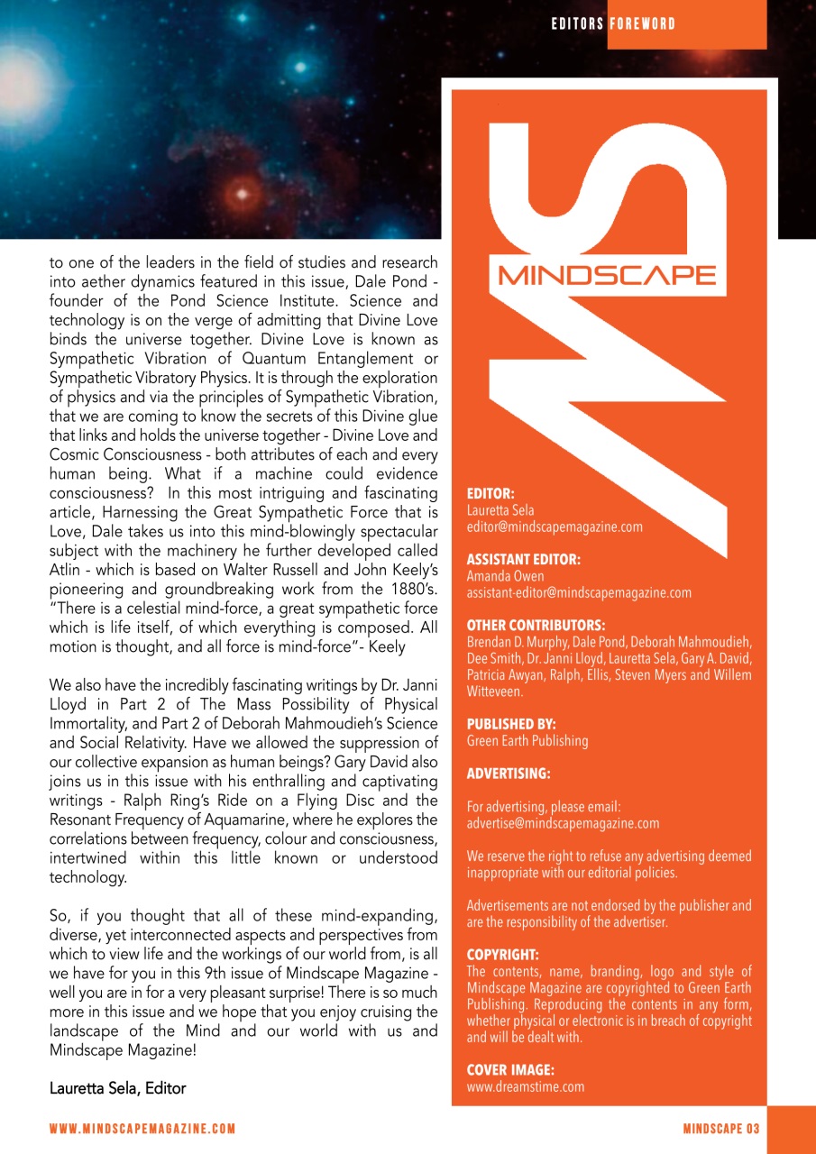 Mindscape Magazine Preview Pages