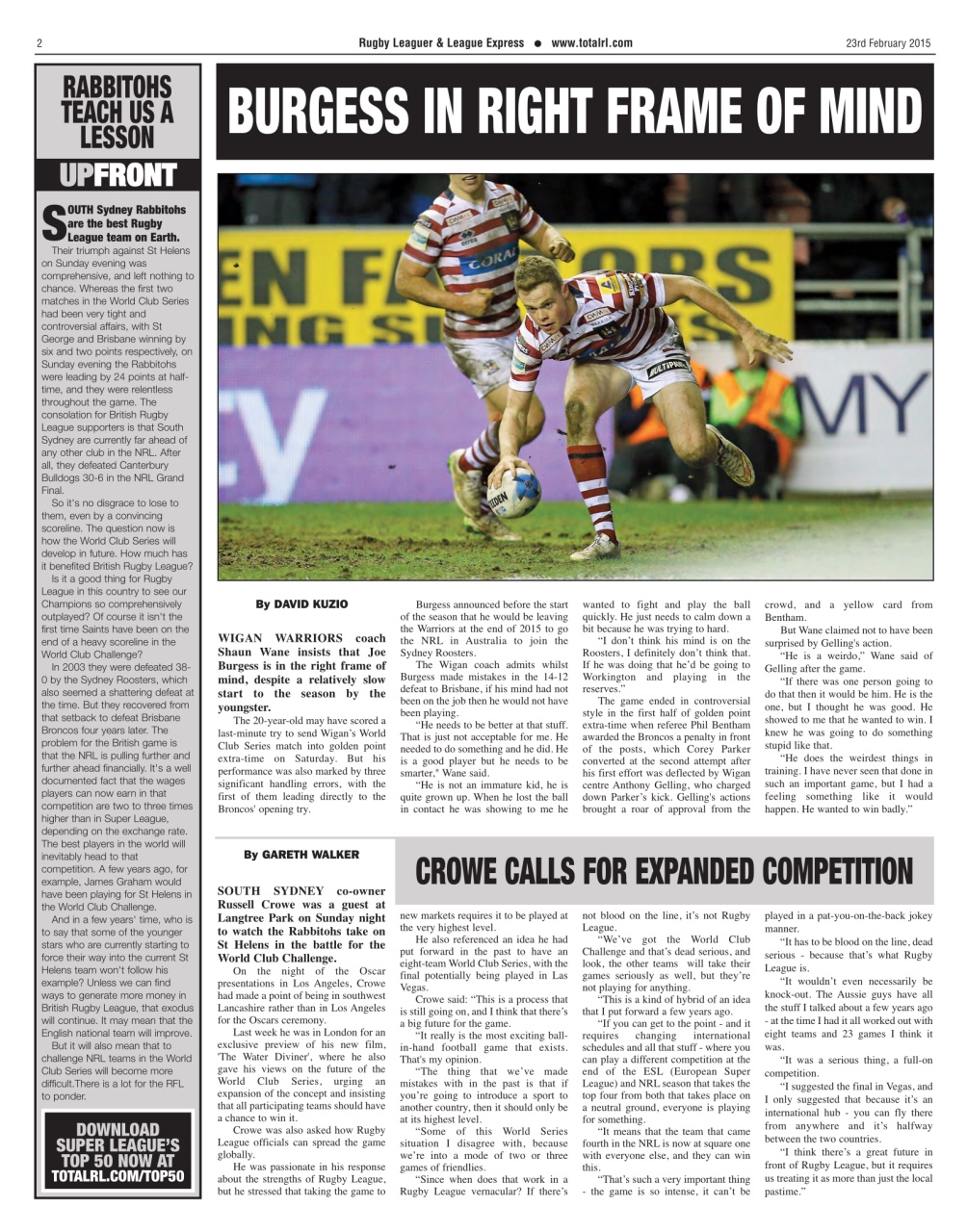 League Express Preview Pages