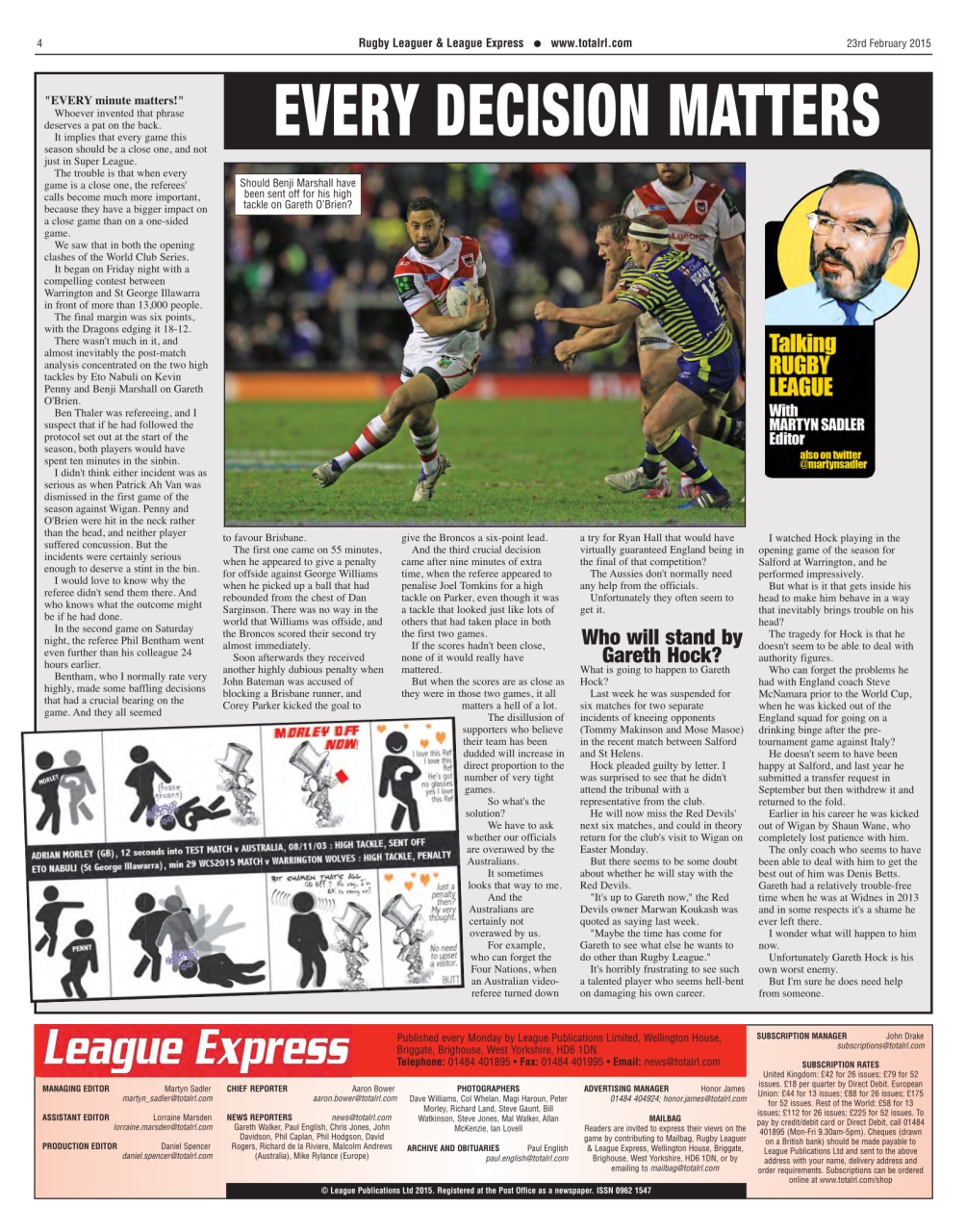 League Express Preview Pages