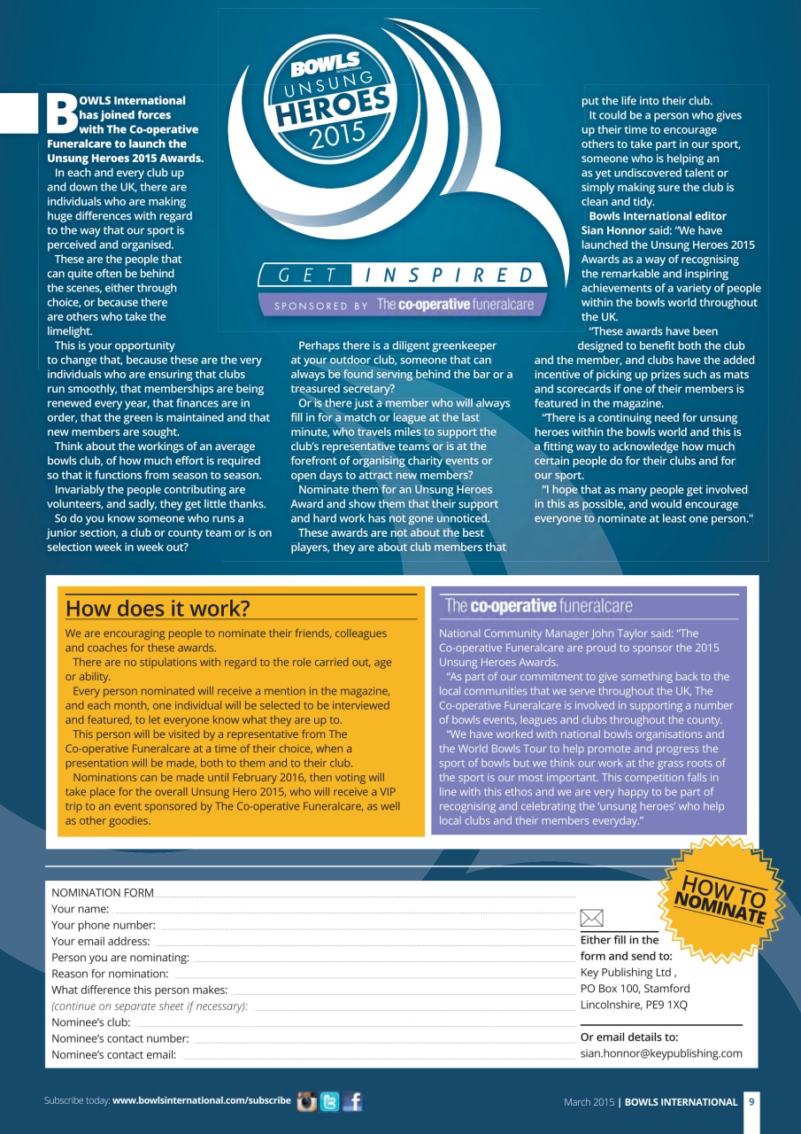 Bowls International Preview Pages