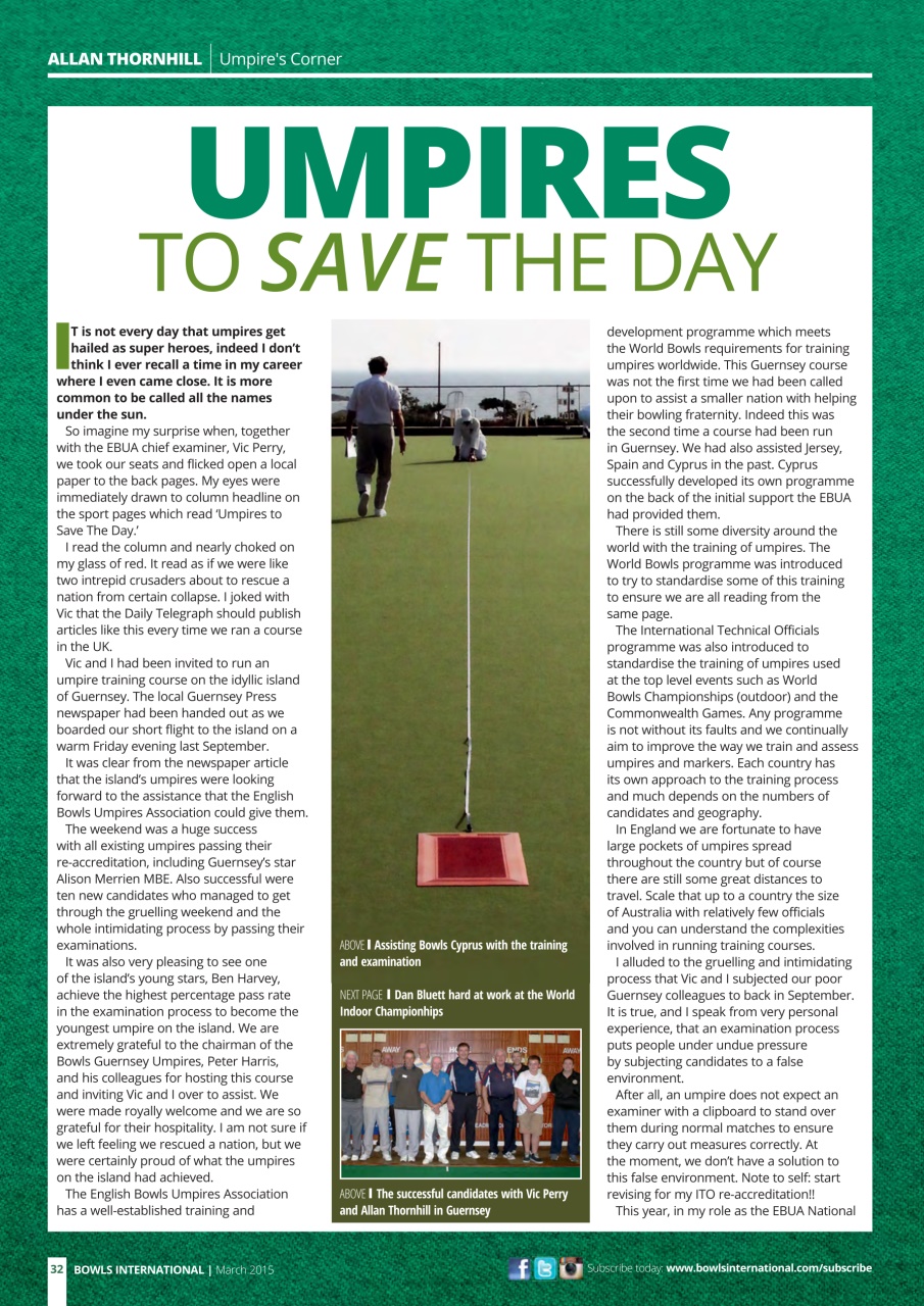 Bowls International Preview Pages