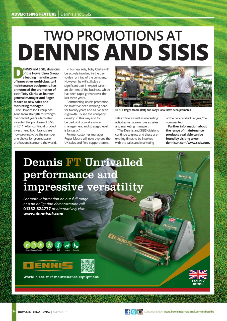 Bowls International Preview Pages