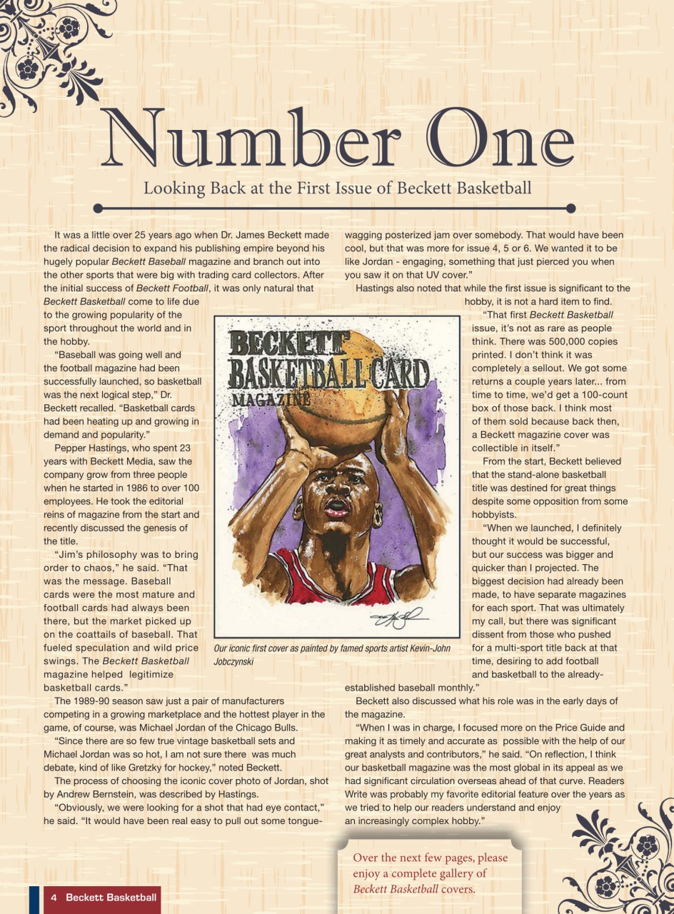 Beckett Basketball Magazine Preview Pages