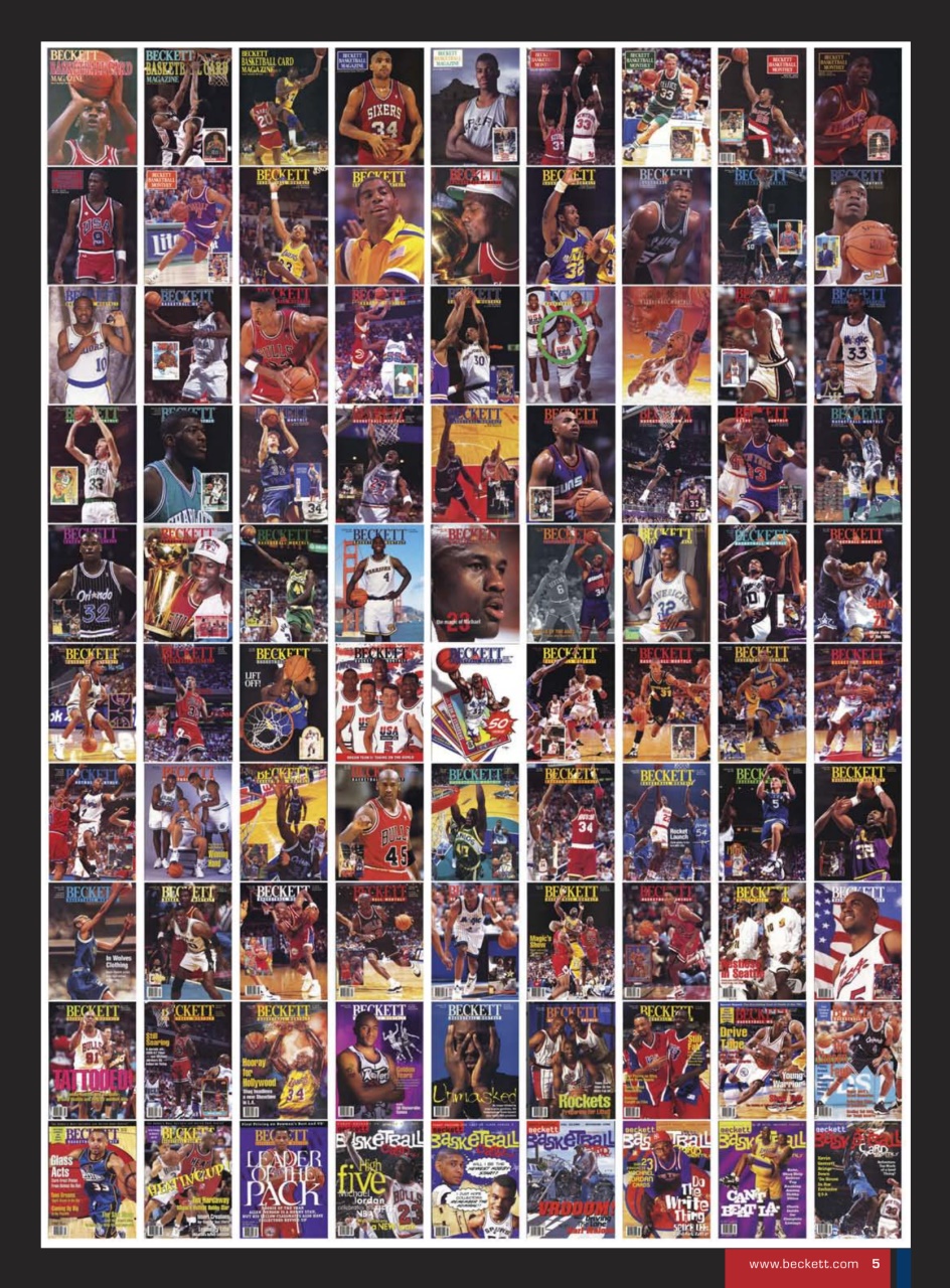 Beckett Basketball Magazine Preview Pages