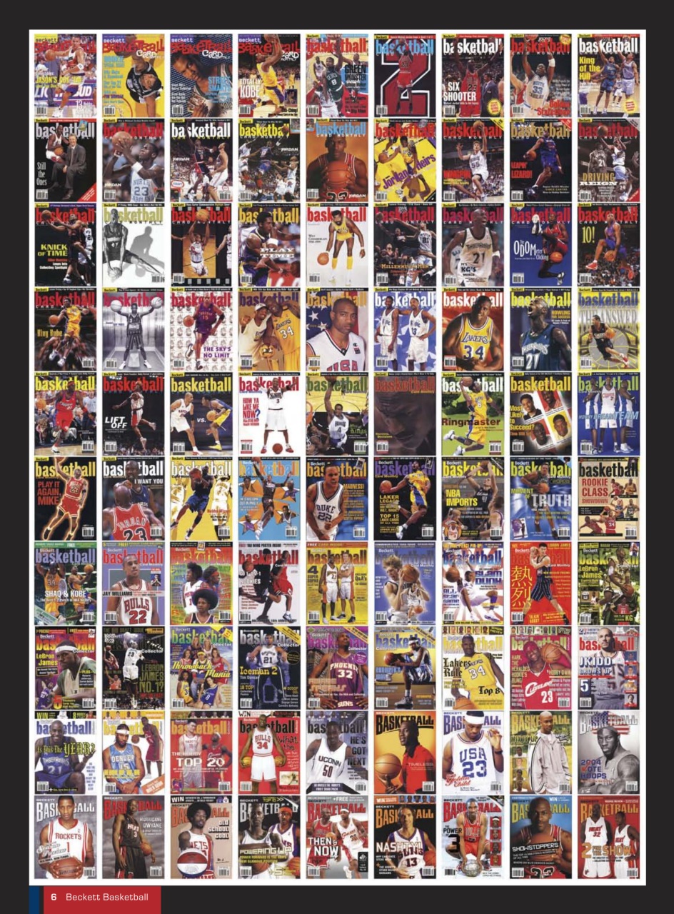 Beckett Basketball Magazine Preview Pages