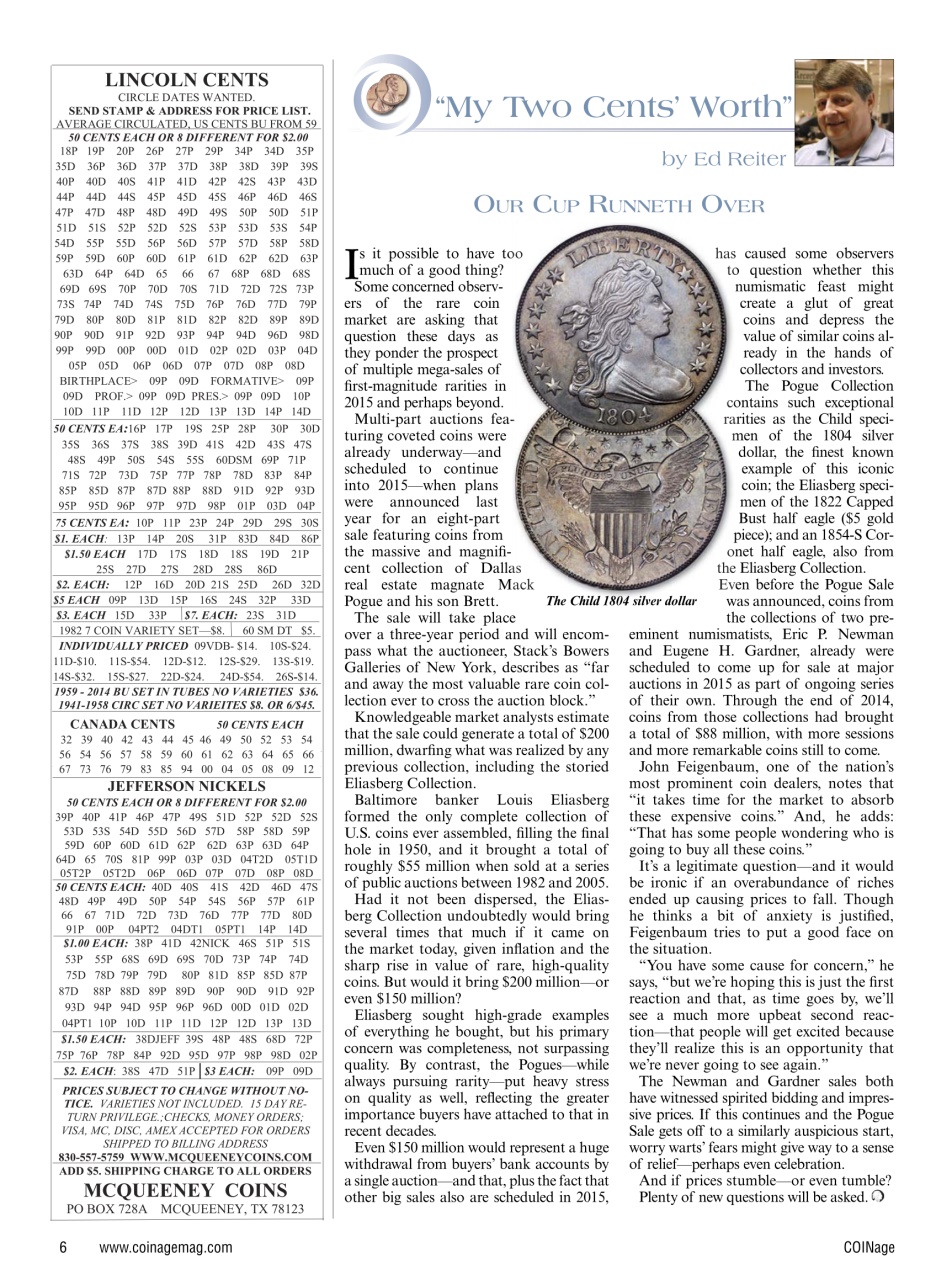 COINage Magazine Preview Pages