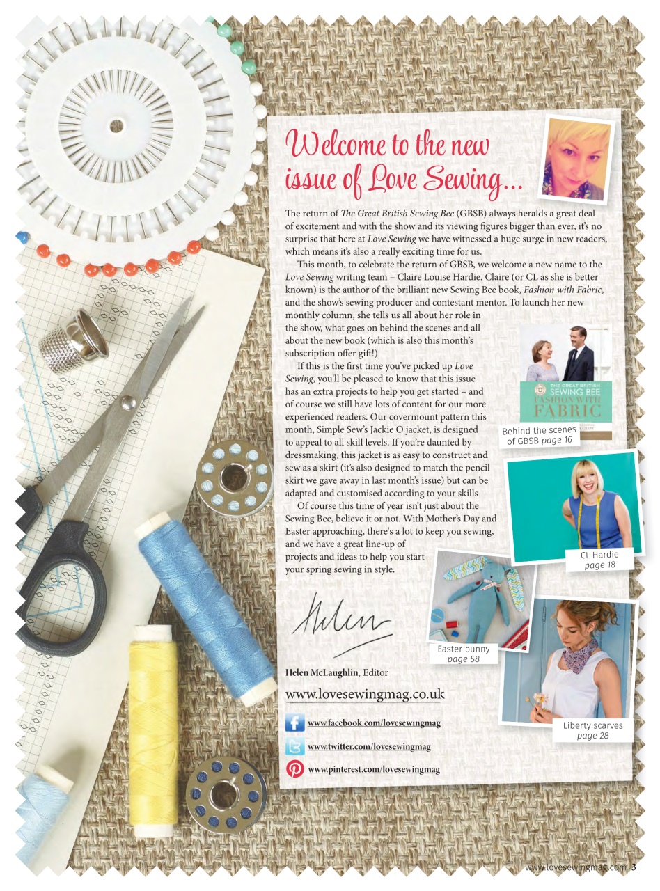 Love Sewing Preview Pages