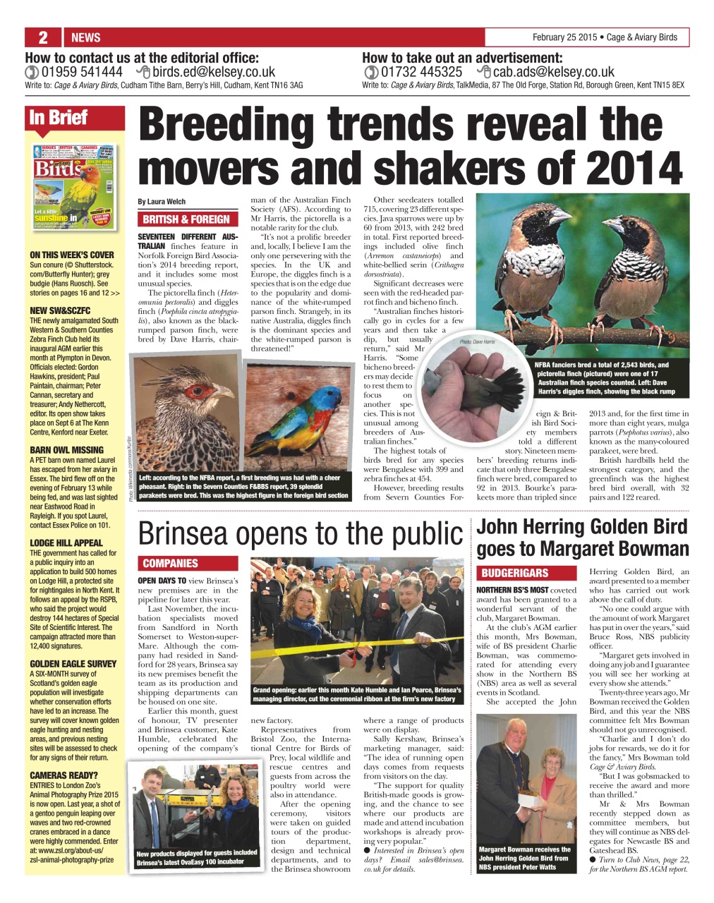 Cage & Aviary Birds Preview Pages
