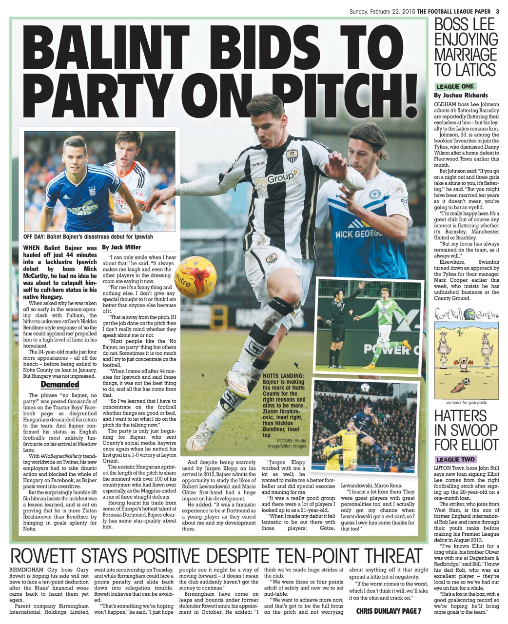 The Football League Paper Preview Pages